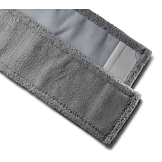 Mikrofibrah prevleka za čiščenje v sivi barvi Ima odlične drsne lastnosti, in najlonske ščetine preprosto odstranjujejo umazanijo