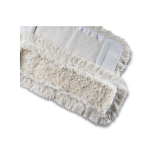 Bombažna čopasta prevleka za mokro brisanje tal v modri barvi Prevleka ima žepke