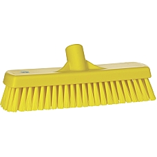 Prikaz nastavka, ščetka za ribanje v rumeni barvi s sprednje strani