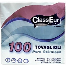 SERVIETI 33x33 BORDO RDEČA DVOSLOJNI  100/1 OUTLET
