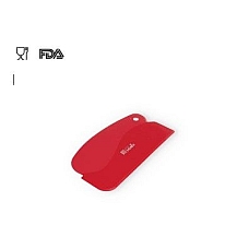 PP Ročno strgalo za živilsko industrijo, certifikat HACCP, rdeč