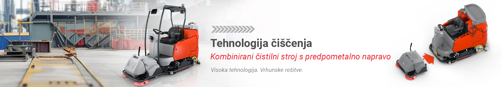 Kombinirani čistilni stroji Hako in predpometalna naprava